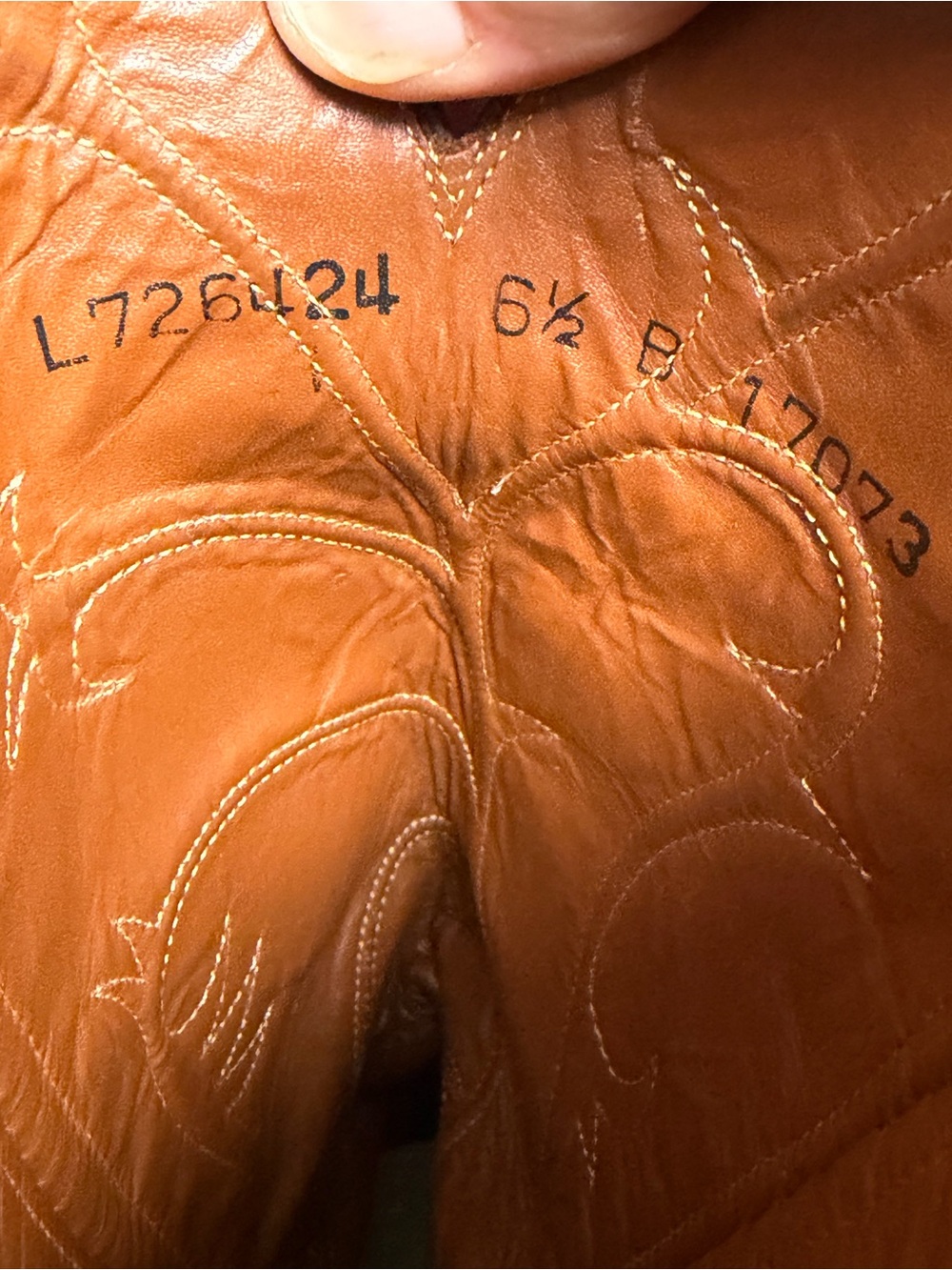 Lucchese Two-Tone Brown and Tan Ostrich-Accent Heeled Boots - Picture 10 of 11